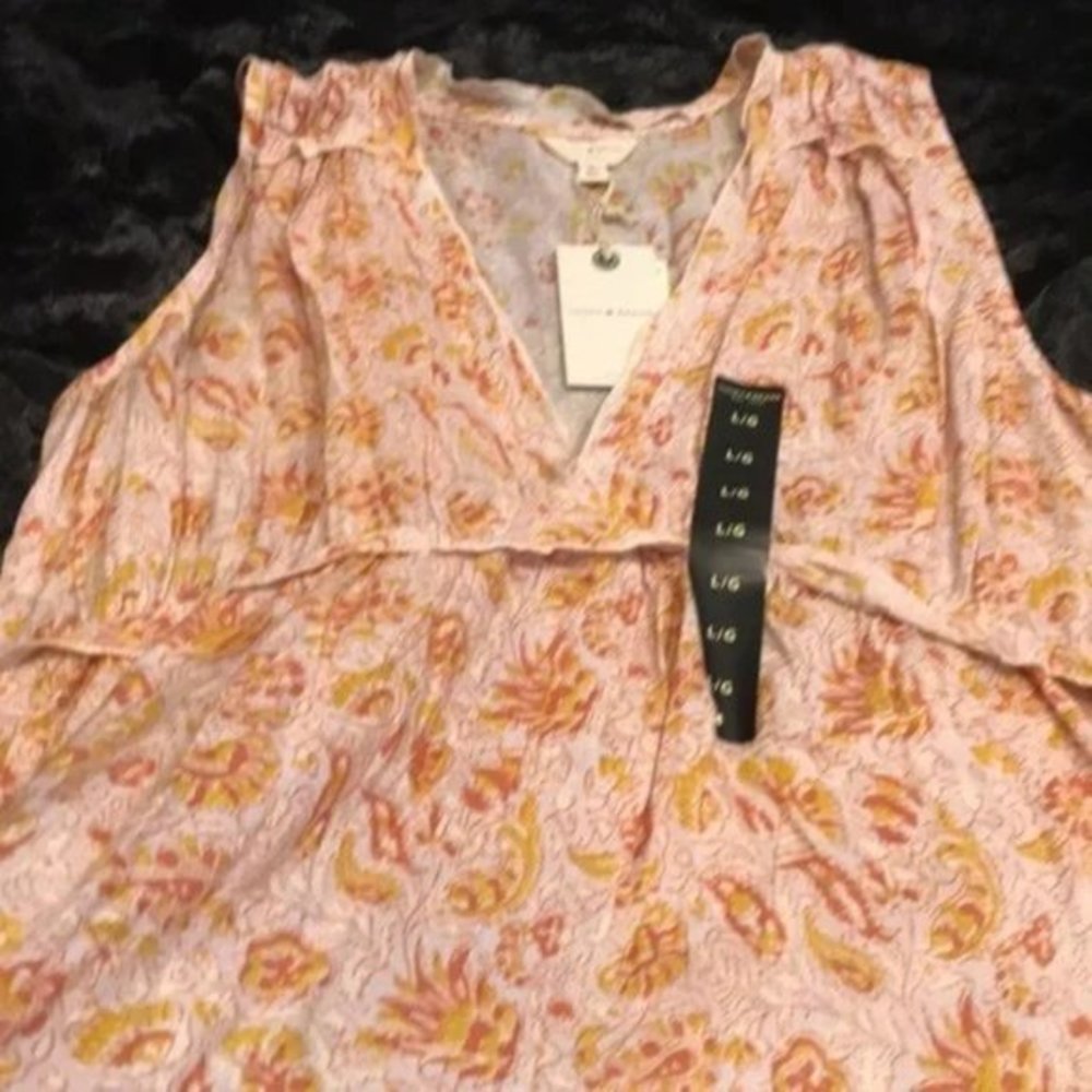 Lucky Brand Print Sleeveless Top. XS, M - Picture 6 of 14